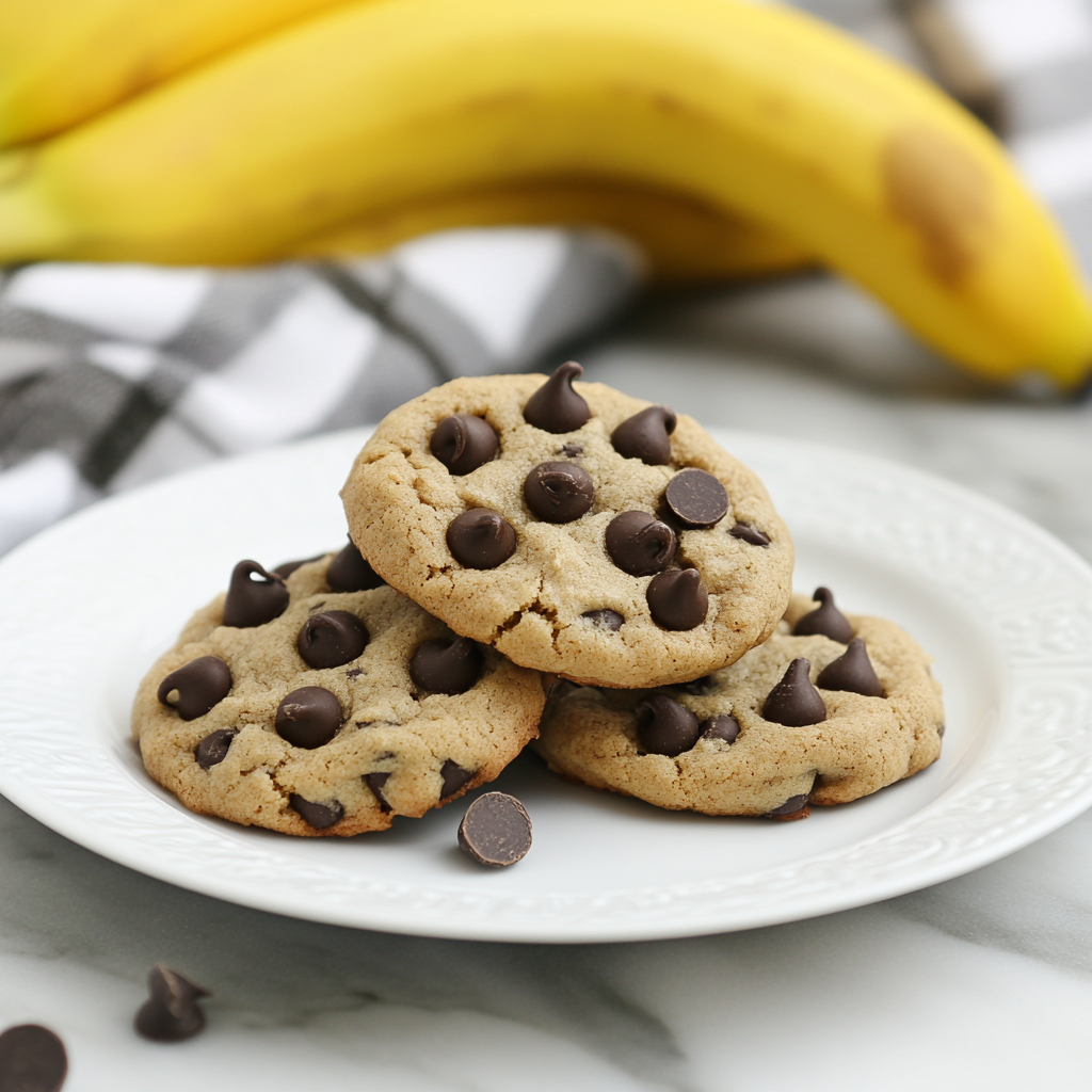 Banana Chocolate Chip Cookies