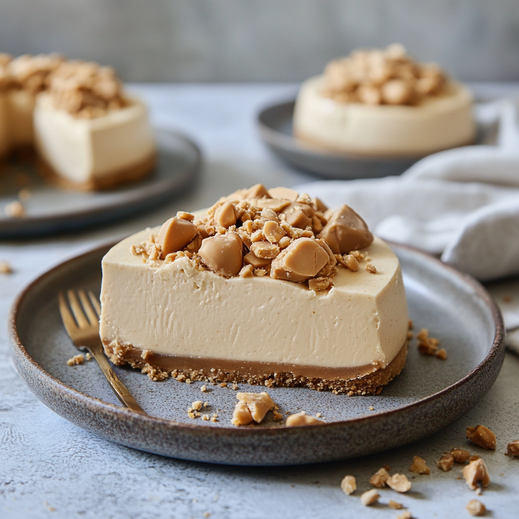 No Bake Peanut Butter Cheesecake