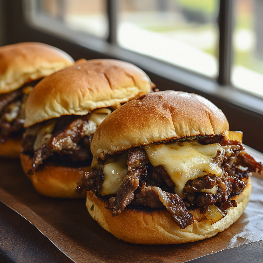 Philly Cheesesteak Sliders